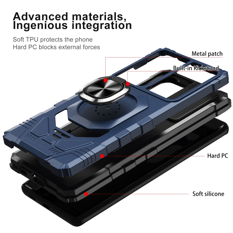For Samsung Galaxy S21 Ultra 5G 10 PCS Armor Magnetic PC + TPU Shockproof Case with 360 Degree Rotation Ring Holder(Blue) For Samsung Galaxy S21 Ultra 5G 10 PCS Armor Magnetic PC + TPU Shockproof Case with 360 Degree Rotation Ring Holder(Blue)