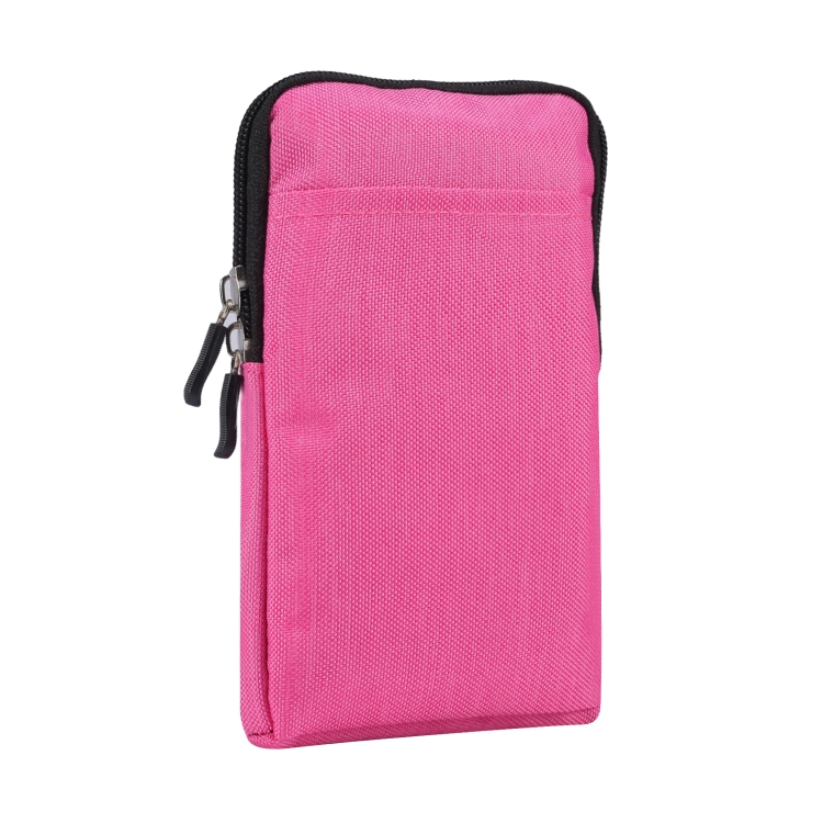Universal Fashion Waterproof Casual Mobile Phone Waist Diagonal Bag For 6.7-6.9 inch Phones(Rose Red) Universal Fashion Waterproof Casual Mobile Phone Waist Diagonal Bag For 6.7-6.9 inch Phones(Rose Red)