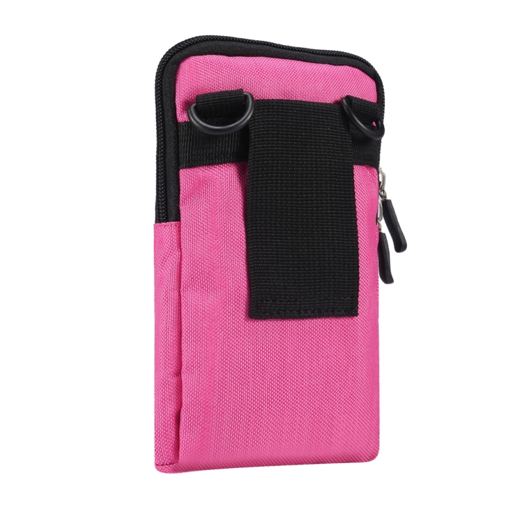 Universal Fashion Waterproof Casual Mobile Phone Waist Diagonal Bag For 6.7-6.9 inch Phones(Rose Red) Universal Fashion Waterproof Casual Mobile Phone Waist Diagonal Bag For 6.7-6.9 inch Phones(Rose Red)
