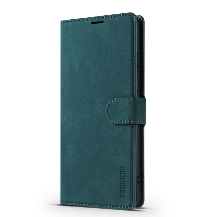 For Samsung Galaxy S21 Ultra 5G TAOKKIM Skin Feel Calf Texture Horizontal Flip PU Leather Case with Holder & Card Slots & Photo Frame & Wallet(Blue) For Samsung Galaxy S21 Ultra 5G TAOKKIM Skin Feel Calf Texture Horizontal Flip PU Leather Case with Holder & Card Slots & Photo Frame & Wallet(Blue)
