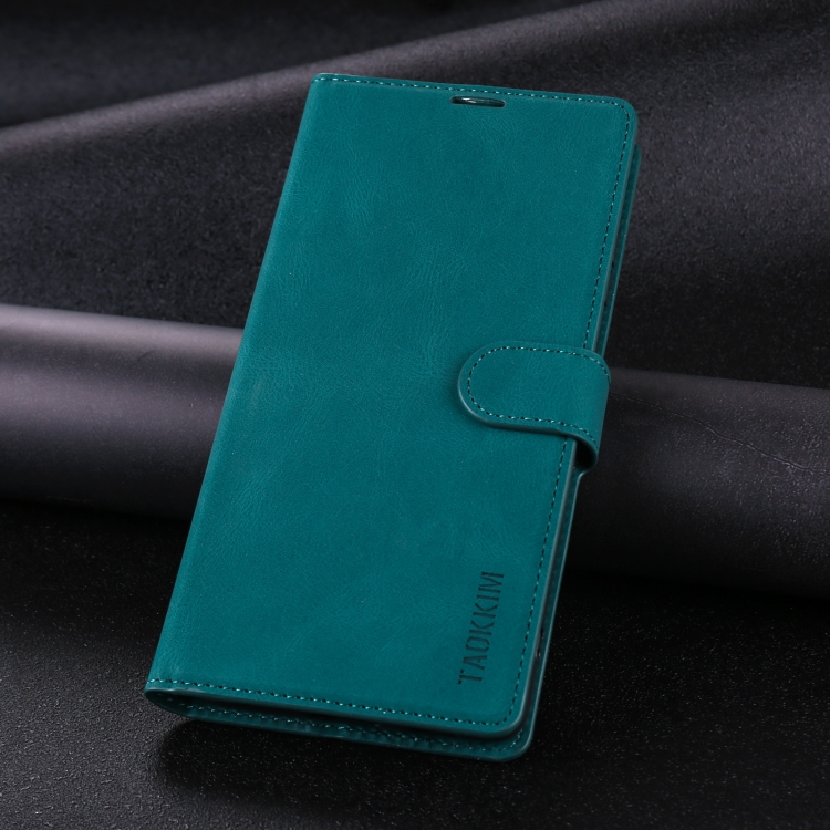 For Samsung Galaxy S21 Ultra 5G TAOKKIM Skin Feel Calf Texture Horizontal Flip PU Leather Case with Holder & Card Slots & Photo Frame & Wallet(Blue) For Samsung Galaxy S21 Ultra 5G TAOKKIM Skin Feel Calf Texture Horizontal Flip PU Leather Case with Holder & Card Slots & Photo Frame & Wallet(Blue)