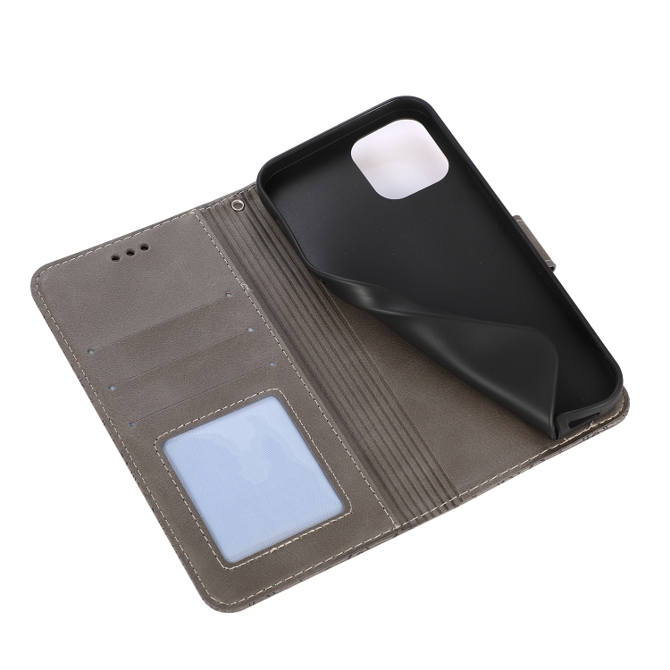 For iPhone 12 mini Skin Feel Embossed Sunflower Horizontal Flip Leather Case with Holder & Card Slots & Wallet & Lanyard (Gray) For iPhone 12 mini Skin Feel Embossed Sunflower Horizontal Flip Leather Case with Holder & Card Slots & Wallet & Lanyard (Gray)