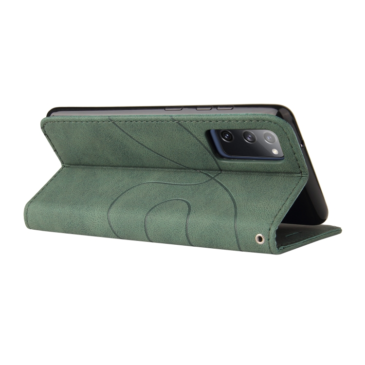 For Samsung Galaxy S20 FE 5G Dual-color Splicing Horizontal Flip PU Leather Case with Holder & Card Slots & Wallet(Green) For Samsung Galaxy S20 FE 5G Dual-color Splicing Horizontal Flip PU Leather Case with Holder & Card Slots & Wallet(Green)