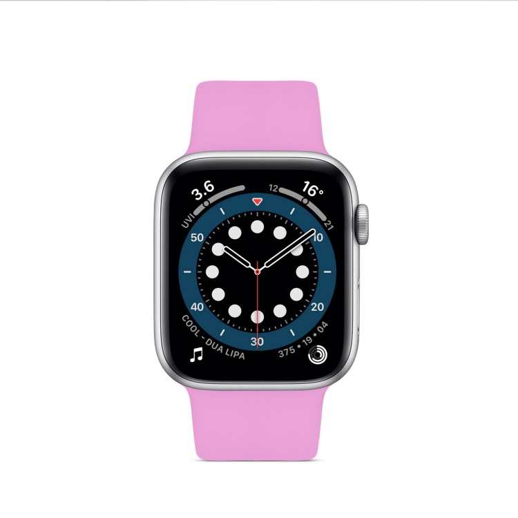 Pink apple 2024 watch band discoloration