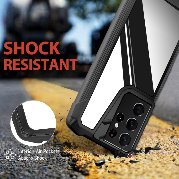 For Samsung Galaxy S21 Ultra 5G Stainless Steel Metal PC Back Cover + TPU Heavy Duty Armor Shockproof Case(Mirror Black) For Samsung Galaxy S21 Ultra 5G Stainless Steel Metal PC Back Cover + TPU Heavy Duty Armor Shockproof Case(Mirror Black)