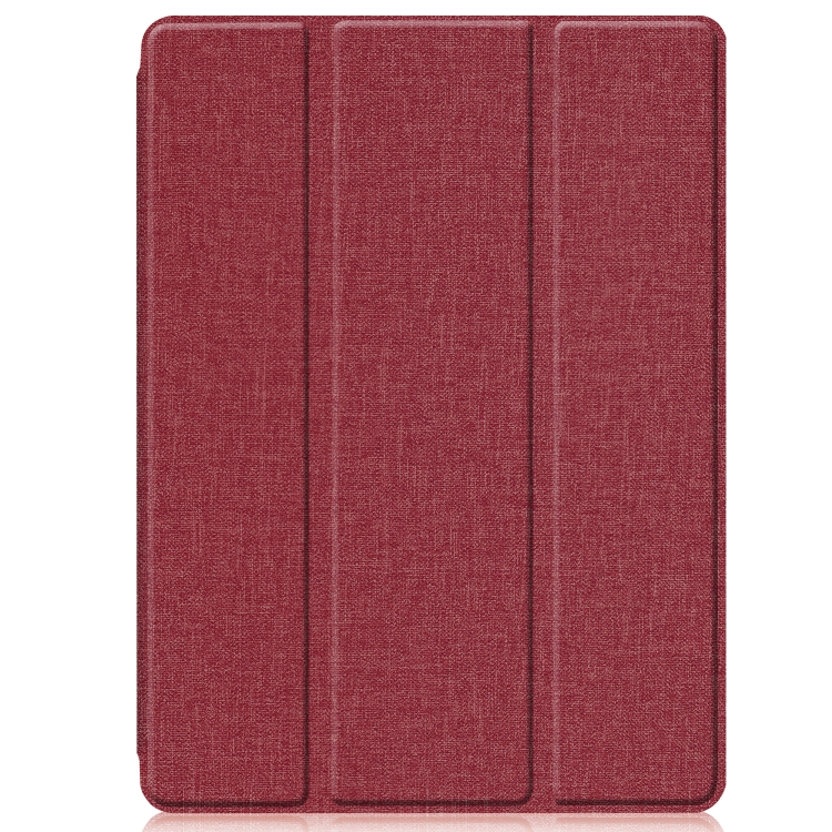 For iPad 10.2 2021 / 2020 / 2019 / Air 3 / Pro 10.5 / iPad 10.2 2020 Denim Texture Horizontal Flip Leather Case with Three-folding Holder & Sleep / Wake-up Function(Wire Red) For iPad 10.2 2021 / 2020 / 2019 / Air 3 / Pro 10.5 / iPad 10.2 2020 Denim Texture Horizontal Flip Leather Case with Three-folding Holder & Sleep / Wake-up Function(Wire Red)