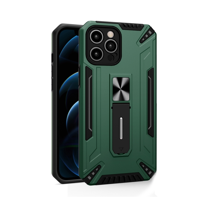 For iPhone 11 Pro Max War-god Armor TPU + PC Shockproof Magnetic Protective Case with Folding Holder (Deep Green) For iPhone 11 Pro Max War-god Armor TPU + PC Shockproof Magnetic Protective Case with Folding Holder (Deep Green)