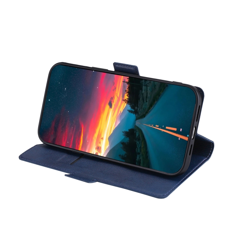 Ultra-thin Voltage Side Buckle PU + TPU Horizontal Flip Leather Case with Holder & Card Slot For iPhone 11 Pro(Blue) Ultra-thin Voltage Side Buckle PU + TPU Horizontal Flip Leather Case with Holder & Card Slot For iPhone 11 Pro(Blue)