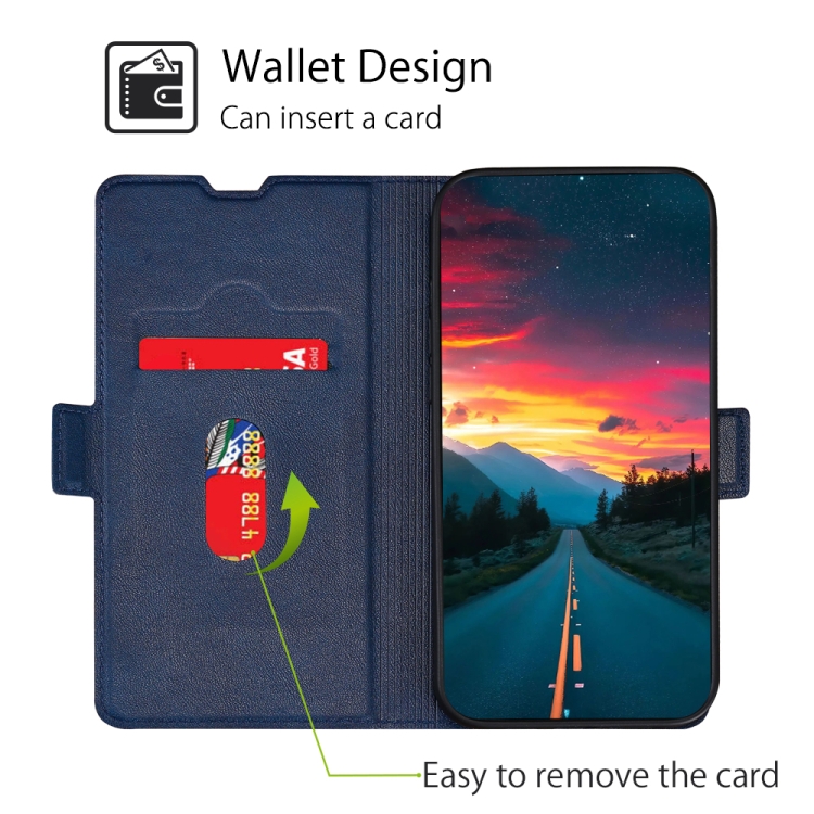 Ultra-thin Voltage Side Buckle PU + TPU Horizontal Flip Leather Case with Holder & Card Slot For iPhone 11 Pro(Blue) Ultra-thin Voltage Side Buckle PU + TPU Horizontal Flip Leather Case with Holder & Card Slot For iPhone 11 Pro(Blue)