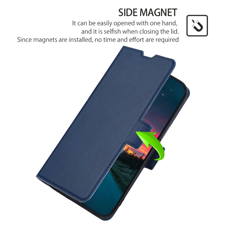 Ultra-thin Voltage Side Buckle PU + TPU Horizontal Flip Leather Case with Holder & Card Slot For iPhone 11 Pro(Blue) Ultra-thin Voltage Side Buckle PU + TPU Horizontal Flip Leather Case with Holder & Card Slot For iPhone 11 Pro(Blue)