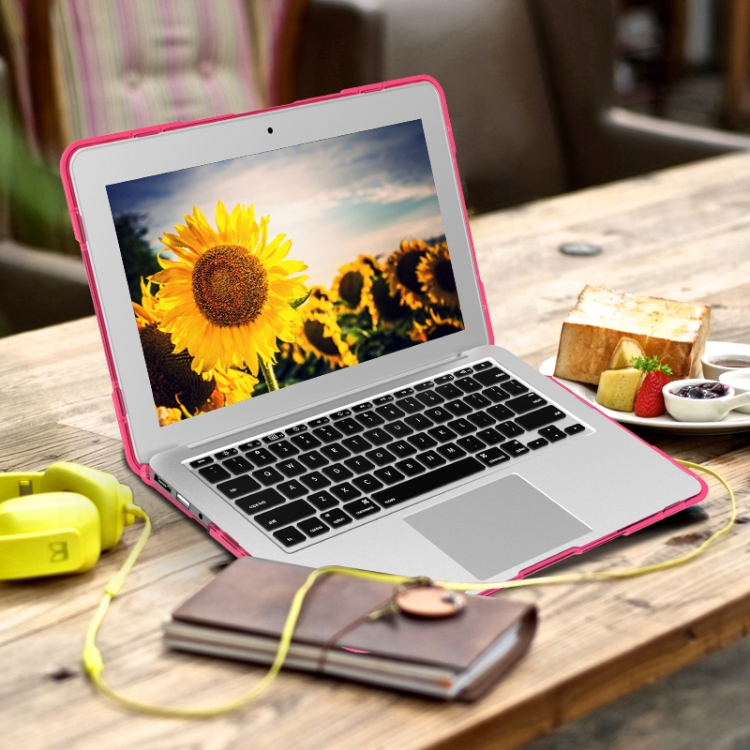 For MacBook Air 11.6 inch A1465 / A1370 TPU and PC Two-color Anti-fall Laptop Protective Case(Rose Red) For MacBook Air 11.6 inch A1465 / A1370 TPU and PC Two-color Anti-fall Laptop Protective Case(Rose Red)