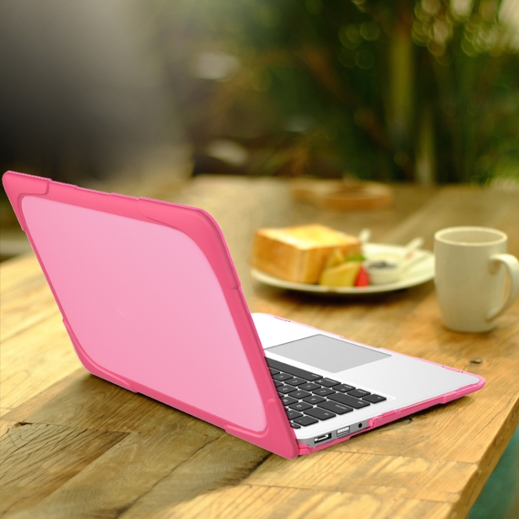 For MacBook Air 11.6 inch A1465 / A1370 TPU and PC Two-color Anti-fall Laptop Protective Case(Rose Red) For MacBook Air 11.6 inch A1465 / A1370 TPU and PC Two-color Anti-fall Laptop Protective Case(Rose Red)