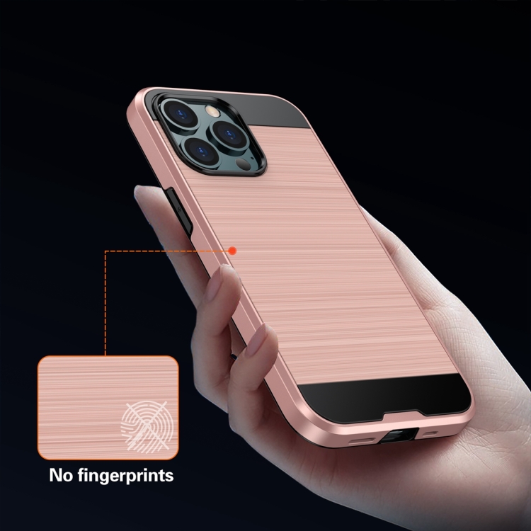 For iPhone 13 mini Brushed Texture Shockproof Protective Case (Silver) For iPhone 13 mini Brushed Texture Shockproof Protective Case (Silver)