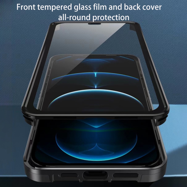 For iPhone 12 / 12 Pro All-inclusive PC TPU Tempered Glass Film Integral Shockproof Case(Blue) For iPhone 12 / 12 Pro All-inclusive PC TPU Tempered Glass Film Integral Shockproof Case(Blue)