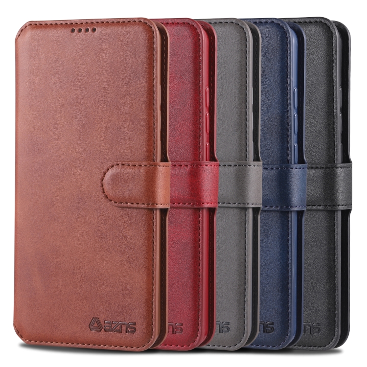 For Galaxy A20e AZNS Calf Texture Magnetic Horizontal Flip PU Leather Case with Holder & Card Slots & Photo Frame(Gray) For Galaxy A20e AZNS Calf Texture Magnetic Horizontal Flip PU Leather Case with Holder & Card Slots & Photo Frame(Gray)