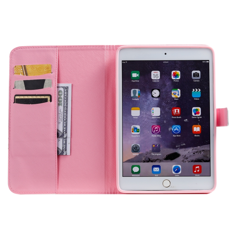 For iPad Mini 2019 & 4 & 3 & 2 & 1 3D Colored Drawing Horizontal Flip Leather Case with Holder & Card Slots & Wallet & Sleep / Wake-up Function(Red Rose) For iPad Mini 2019 & 4 & 3 & 2 & 1 3D Colored Drawing Horizontal Flip Leather Case with Holder & Card Slots & Wallet & Sleep / Wake-up Function(Red Rose)