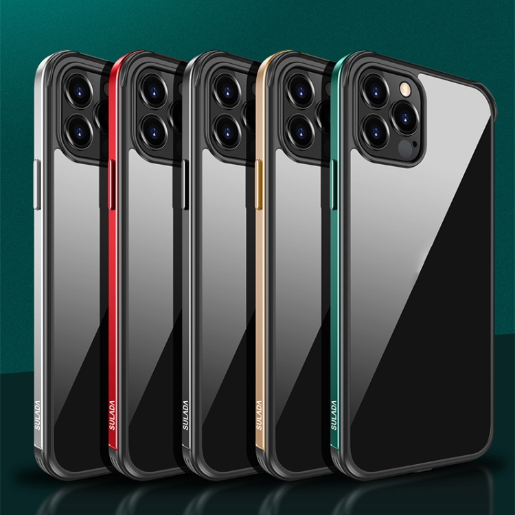 For iPhone 12 SULADA Shockproof Aviation Aluminum Metal Frame + Nano Glass + TPU Protective Case(Gold) For iPhone 12 SULADA Shockproof Aviation Aluminum Metal Frame + Nano Glass + TPU Protective Case(Gold)