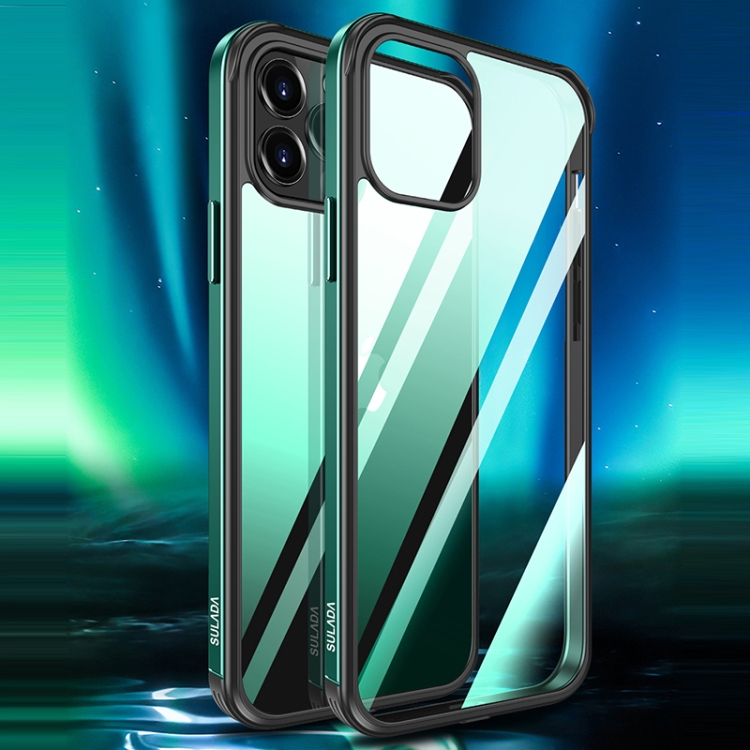 For iPhone 12 SULADA Shockproof Aviation Aluminum Metal Frame + Nano Glass + TPU Protective Case(Gold) For iPhone 12 SULADA Shockproof Aviation Aluminum Metal Frame + Nano Glass + TPU Protective Case(Gold)
