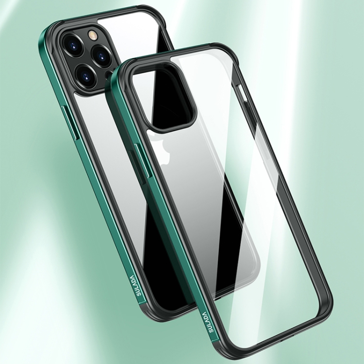 For iPhone 12 SULADA Shockproof Aviation Aluminum Metal Frame + Nano Glass + TPU Protective Case(Gold) For iPhone 12 SULADA Shockproof Aviation Aluminum Metal Frame + Nano Glass + TPU Protective Case(Gold)