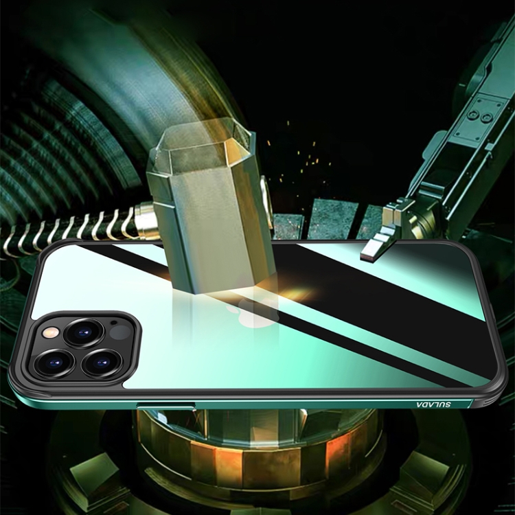 For iPhone 12 SULADA Shockproof Aviation Aluminum Metal Frame + Nano Glass + TPU Protective Case(Gold) For iPhone 12 SULADA Shockproof Aviation Aluminum Metal Frame + Nano Glass + TPU Protective Case(Gold)