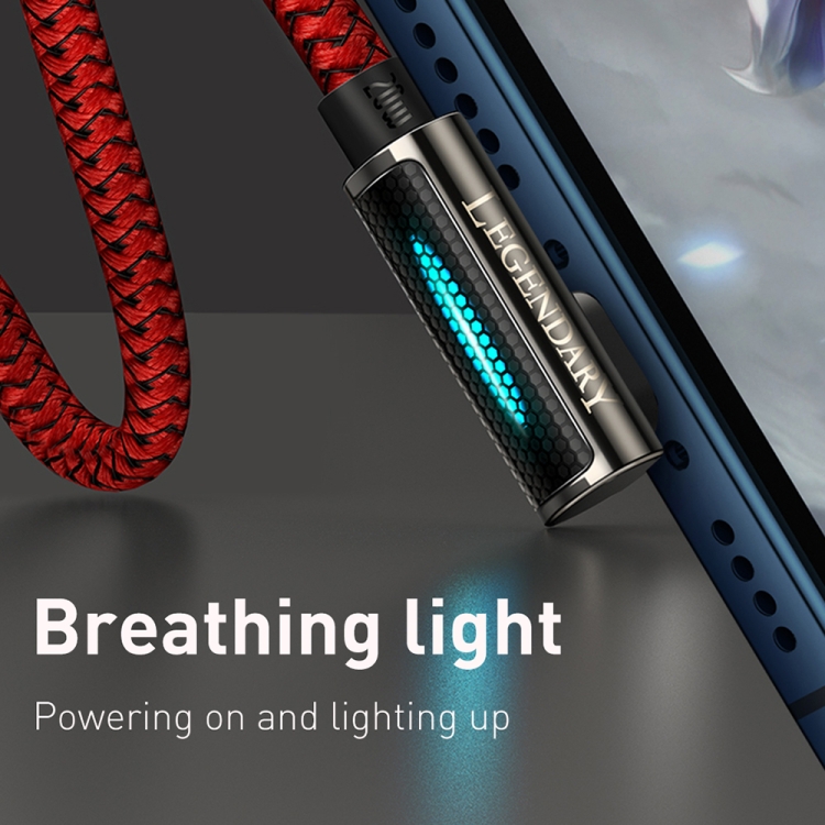 Baseus CACS000209 Legend Series PD 20W USB-C / Type-C to 8 Pin Elbow Fast Charging Data Cable, Cable Length:1m(Red) Baseus CACS000209 Legend Series PD 20W USB-C / Type-C to 8 Pin Elbow Fast Charging Data Cable, Cable Length:1m(Red)