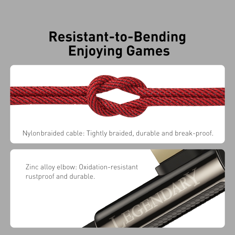 Baseus CACS000209 Legend Series PD 20W USB-C / Type-C to 8 Pin Elbow Fast Charging Data Cable, Cable Length:1m(Red) Baseus CACS000209 Legend Series PD 20W USB-C / Type-C to 8 Pin Elbow Fast Charging Data Cable, Cable Length:1m(Red)