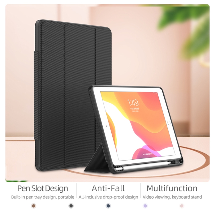 For iPad 10.2 2021 / 2020 / 2019 Mutural ZHIYA Series PC + TPU Horizontal Flip Leather Case with Holder & Pen Slot & Sleep / Wake-up Function(Brown) For iPad 10.2 2021 / 2020 / 2019 Mutural ZHIYA Series PC + TPU Horizontal Flip Leather Case with Holder & Pen Slot & Sleep / Wake-up Function(Brown)