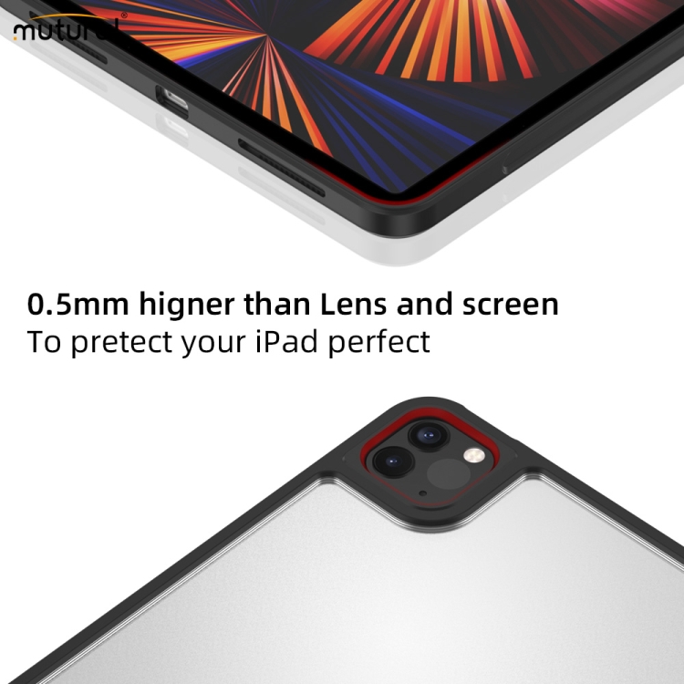 For iPad Pro 12.9 2022 / 2021 / 2020 Mutural Qing Xiu Series PC + TPU Shockproof Tablet Case with Pen Slot(Blue) For iPad Pro 12.9 2022 / 2021 / 2020 Mutural Qing Xiu Series PC + TPU Shockproof Tablet Case with Pen Slot(Blue)