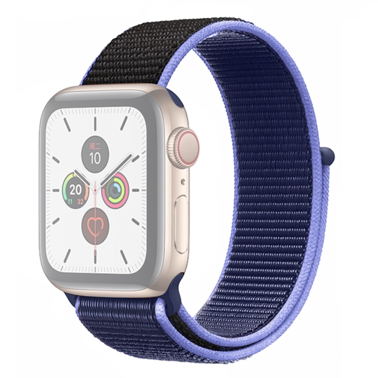 Braided Umbrella Cord Watch Band For Apple Watch Ultra 49mm&Watch Ultra 2  49mm / Series 9&8&7 45mm / SE 3&SE 2&6&SE&5&4 44mm / 3&2&1 42mm(Blue)