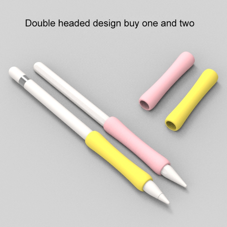 Stylus Touch Pen Silicone Protective Cover For Apple Pencil 1 / 2(Milk Gray) Stylus Touch Pen Silicone Protective Cover For Apple Pencil 1 / 2(Milk Gray)