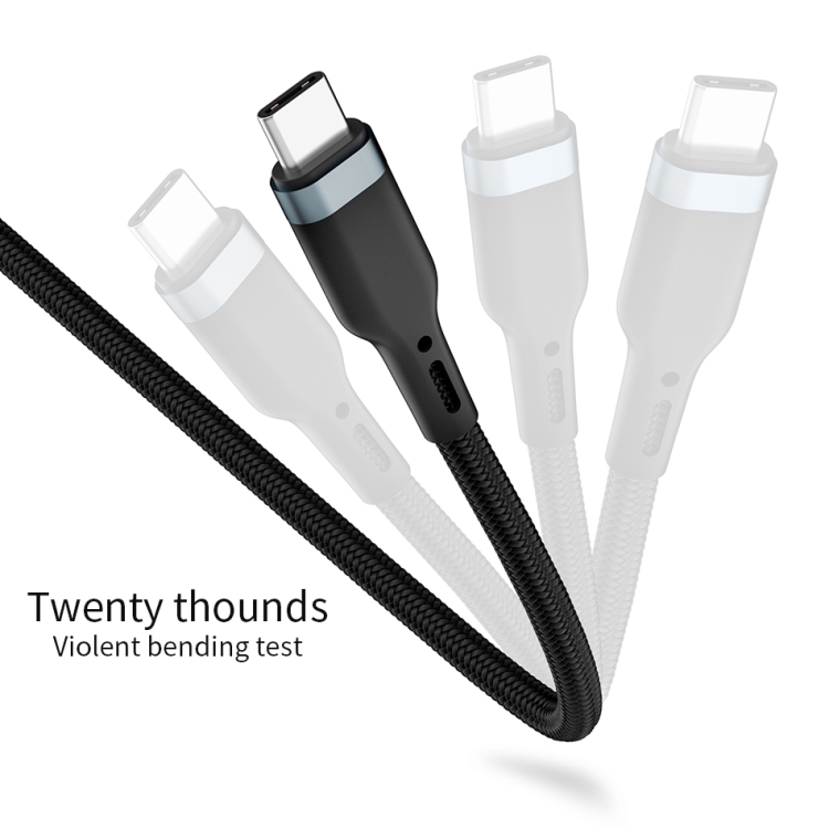 WIWU PT04 USB-C / Type-C to 8 Pin Platinum Data Cable, Cable Length:3m(Black) WIWU PT04 USB-C / Type-C to 8 Pin Platinum Data Cable, Cable Length:3m(Black)