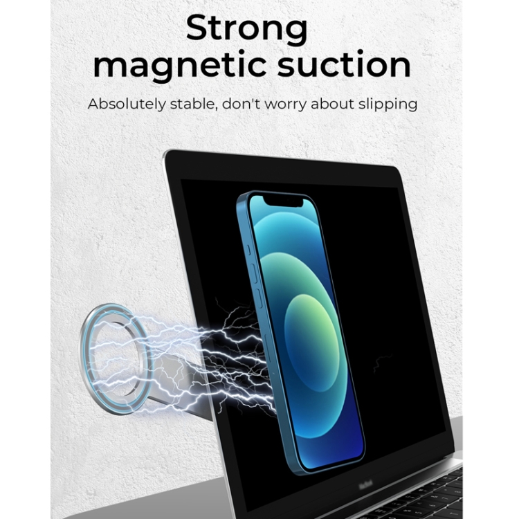 R-JUST SJ05-12 Multi-function Laptop Notebook Round Magnetic Expanded Metal Bracket Holder for iPhone 13 Series(Silver) R-JUST SJ05-12 Multi-function Laptop Notebook Round Magnetic Expanded Metal Bracket Holder for iPhone 13 Series(Silver)