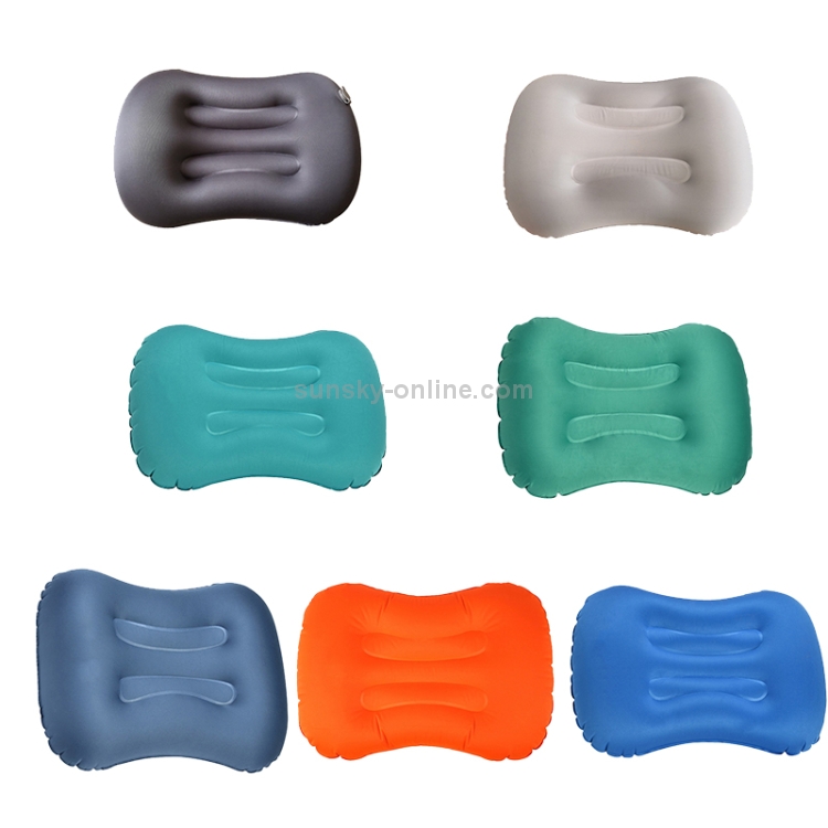 Pieghevole da campeggio all'aperto Pieghevole portatile cuscino gonfiabile  cuscino cuscino in vita, specifica: gonfia con la bocca (verde smeraldo)
