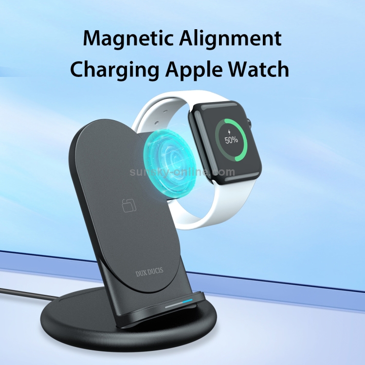 DUX DUCIS C7 3 In 1 Multi-function Removable Smart Wireless Charging Stand for iPhone / Apple Watch / AirPods(Black) DUX DUCIS C7 3 In 1 Multi-function Removable Smart Wireless Charging Stand for iPhone / Apple Watch / AirPods(Black)