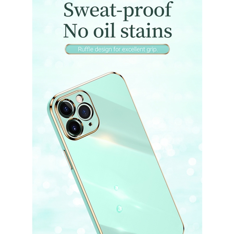 For iPhone 11 Pro Max XINLI Straight Edge 6D Electroplate TPU Phone Case with Ring Holder (White) For iPhone 11 Pro Max XINLI Straight Edge 6D Electroplate TPU Phone Case with Ring Holder (White)