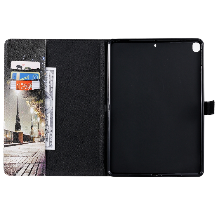 For iPad 10.2 / Pro 10.5 / Air 2019 3D Colored Drawing Horizontal Flip Leather Case with Holder & Card Slots & Wallet & Sleep / Wake-up Function(Cityscape) For iPad 10.2 / Pro 10.5 / Air 2019 3D Colored Drawing Horizontal Flip Leather Case with Holder & Card Slots & Wallet & Sleep / Wake-up Function(Cityscape)