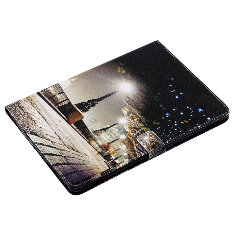 For iPad 10.2 / Pro 10.5 / Air 2019 3D Colored Drawing Horizontal Flip Leather Case with Holder & Card Slots & Wallet & Sleep / Wake-up Function(Cityscape) For iPad 10.2 / Pro 10.5 / Air 2019 3D Colored Drawing Horizontal Flip Leather Case with Holder & Card Slots & Wallet & Sleep / Wake-up Function(Cityscape)