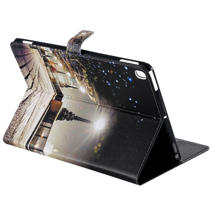 For iPad 10.2 / Pro 10.5 / Air 2019 3D Colored Drawing Horizontal Flip Leather Case with Holder & Card Slots & Wallet & Sleep / Wake-up Function(Cityscape) For iPad 10.2 / Pro 10.5 / Air 2019 3D Colored Drawing Horizontal Flip Leather Case with Holder & Card Slots & Wallet & Sleep / Wake-up Function(Cityscape)