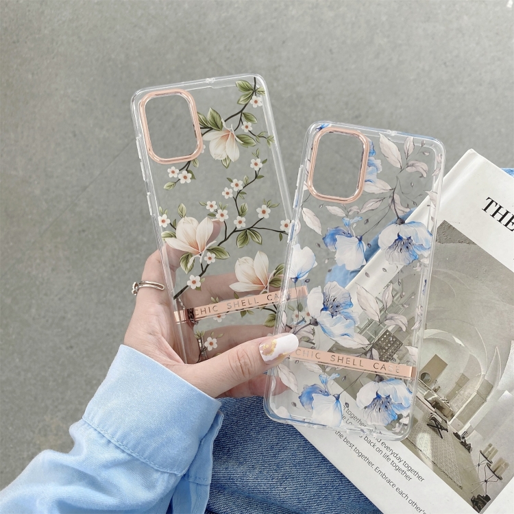For Samsung Galaxy S20 FE High Translucent Electroplating Flower Pattern TPU + PC Shockproof Case(Cherry Blossoms) For Samsung Galaxy S20 FE High Translucent Electroplating Flower Pattern TPU + PC Shockproof Case(Cherry Blossoms)