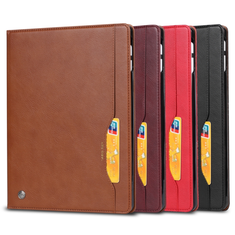 For iPad Air 13 2024 / iPad Pro 12.9 2022 / 2021 / 2010 Knead Skin Texture Horizontal Flip Leather Tablet Case with Photo Frame & Holder & Card Slots & Wallet (Brown) For iPad Air 13 2024 / iPad Pro 12.9 2022 / 2021 / 2010 Knead Skin Texture Horizontal Flip Leather Tablet Case with Photo Frame & Holder & Card Slots & Wallet (Brown)