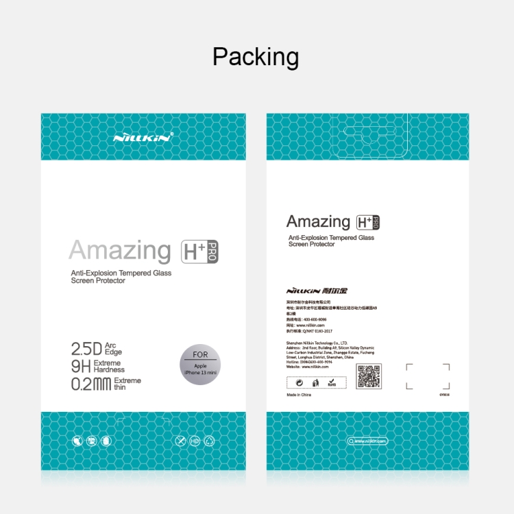 For iPhone 13 mini NILLKIN H+PRO 0.2mm 9H 2.5D Explosion-proof Tempered Glass Film