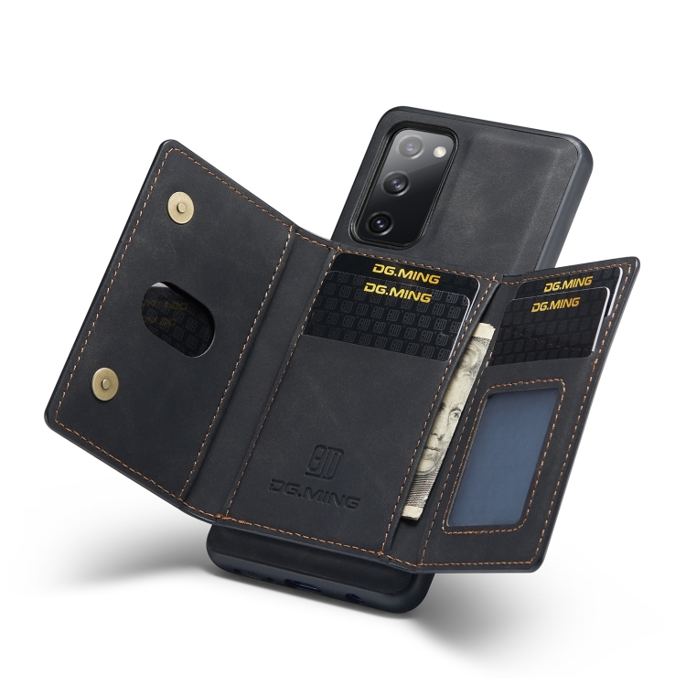 For Samsung Galaxy S20 FE DG.MING M2 Series 3-Fold Multi Card Bag Back Cover Shockproof Case with Wallet & Holder Function(Black) For Samsung Galaxy S20 FE DG.MING M2 Series 3-Fold Multi Card Bag Back Cover Shockproof Case with Wallet & Holder Function(Black)