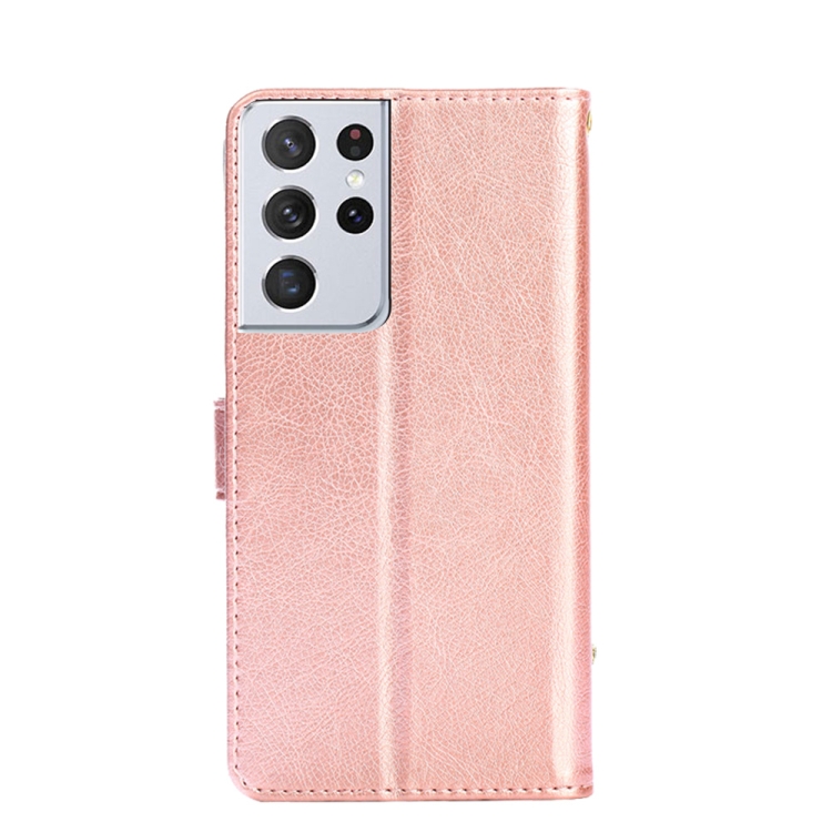 For Samsung Galaxy S21 Ultra 5G Zipper Bag PU + TPU Horizontal Flip Leather Case with Holder & Card Slot & Wallet & Lanyard(Rose Gold) For Samsung Galaxy S21 Ultra 5G Zipper Bag PU + TPU Horizontal Flip Leather Case with Holder & Card Slot & Wallet & Lanyard(Rose Gold)