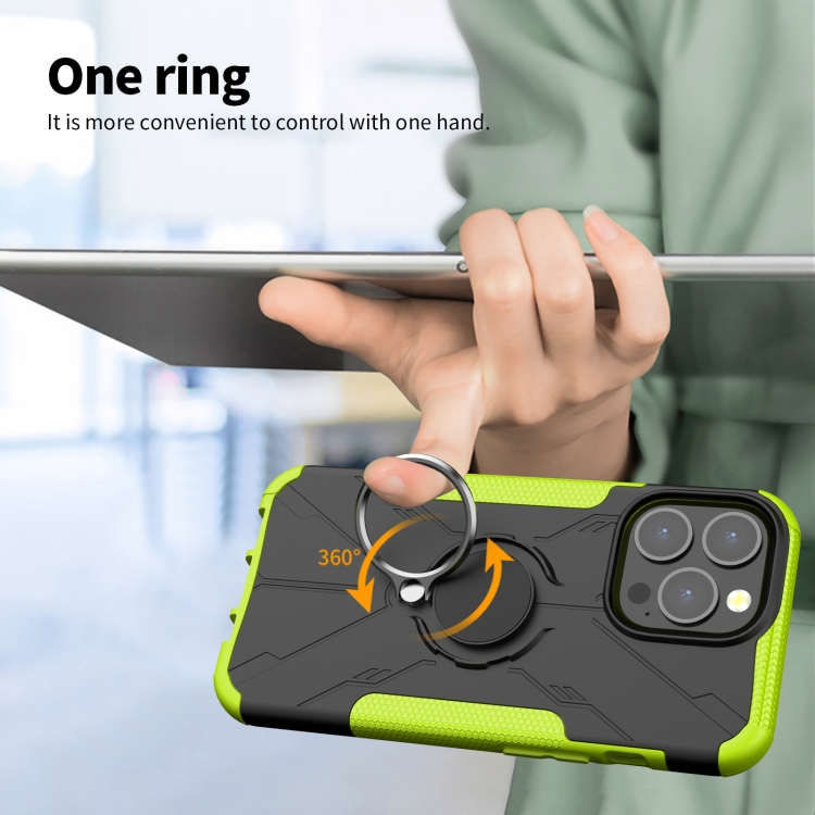 For iPhone 13 mini Armor Bear Shockproof PC + TPU Protective Case with Ring Holder (Orange) For iPhone 13 mini Armor Bear Shockproof PC + TPU Protective Case with Ring Holder (Orange)
