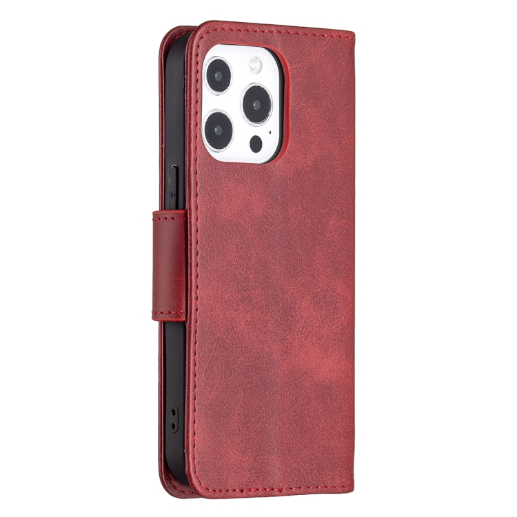 For iPhone 13 Pro Max Retro Lambskin Texture Pure Color Horizontal Flip PU Leather Case, with Holder & Card Slots & Wallet & Lanyard(Red) For iPhone 13 Pro Max Retro Lambskin Texture Pure Color Horizontal Flip PU Leather Case, with Holder & Card Slots & Wallet & Lanyard(Red)