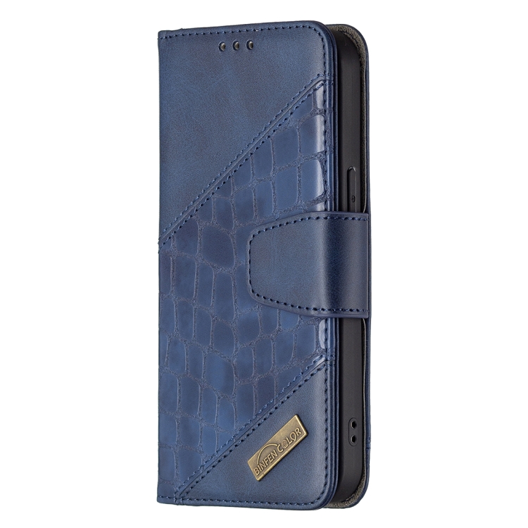 For iPhone 13 Pro Max Matching Color Crocodile Texture Horizontal Flip PU Leather Case with Wallet & Holder & Card Slots(Blue) For iPhone 13 Pro Max Matching Color Crocodile Texture Horizontal Flip PU Leather Case with Wallet & Holder & Card Slots(Blue)