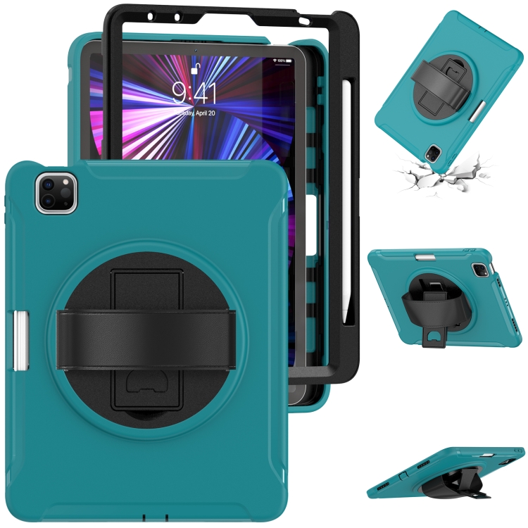 360 Rotation PC + TPU ablet Case with Holder & Strap For iPad Air 2020 / 2022 10.9 / Pro 11 2022 / 2021 / 2020 / 2018(Blue) 360 Rotation PC + TPU ablet Case with Holder & Strap For iPad Air 2020 / 2022 10.9 / Pro 11 2022 / 2021 / 2020 / 2018(Blue)