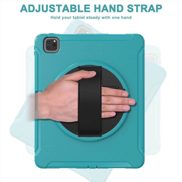 360 Rotation PC + TPU ablet Case with Holder & Strap For iPad Air 2020 / 2022 10.9 / Pro 11 2022 / 2021 / 2020 / 2018(Blue) 360 Rotation PC + TPU ablet Case with Holder & Strap For iPad Air 2020 / 2022 10.9 / Pro 11 2022 / 2021 / 2020 / 2018(Blue)