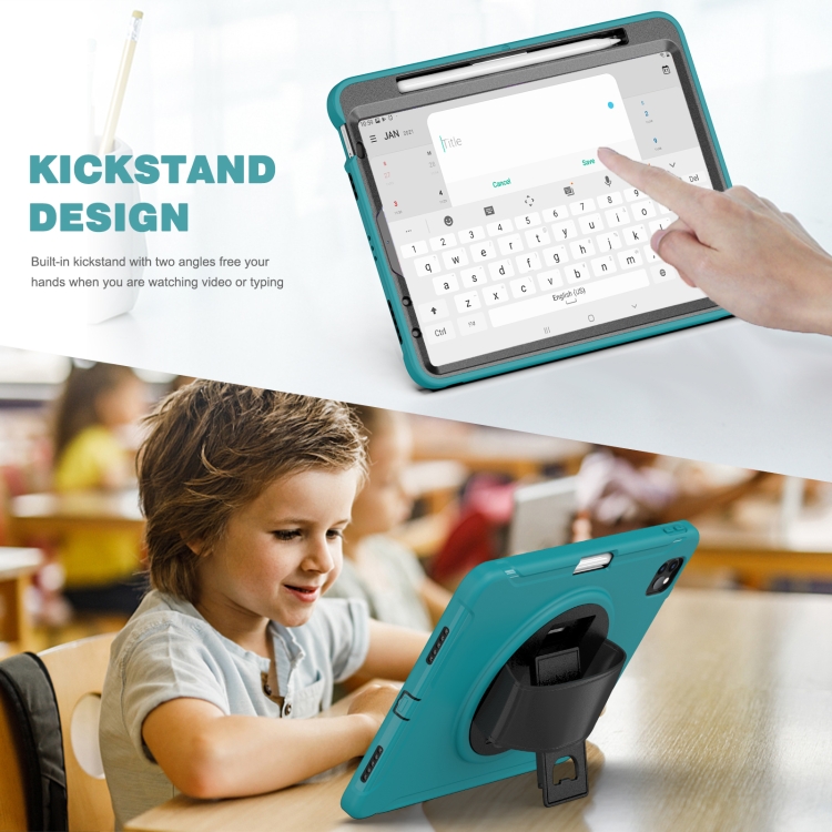 360 Rotation PC + TPU ablet Case with Holder & Strap For iPad Air 2020 / 2022 10.9 / Pro 11 2022 / 2021 / 2020 / 2018(Blue) 360 Rotation PC + TPU ablet Case with Holder & Strap For iPad Air 2020 / 2022 10.9 / Pro 11 2022 / 2021 / 2020 / 2018(Blue)