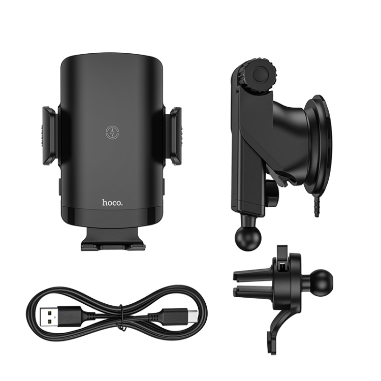 hoco CA84 Car Smart Wireless Charging Holder Bracket(Black) hoco CA84 Car Smart Wireless Charging Holder Bracket(Black)